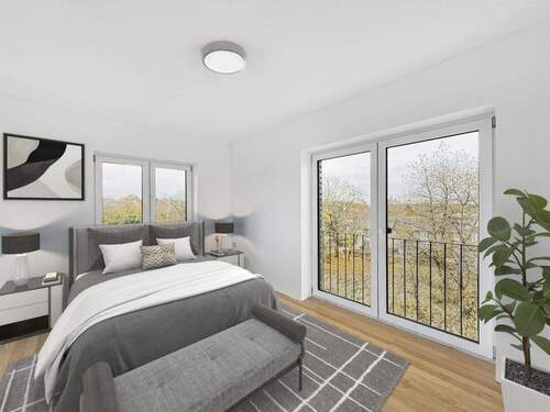 Schlafzimmer 1 - Digitales Staging - 