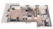 Grundriss der Wohnung - 