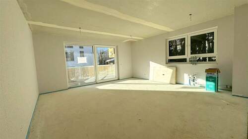 Wohnzimmer/Küche - Terrassenwohnung in Garmisch-Partenkirchen zum Kaufen