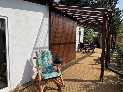 überdachte Terrasse - 3 Zimmer Terrassenwohnung in Timmendorfer Strand