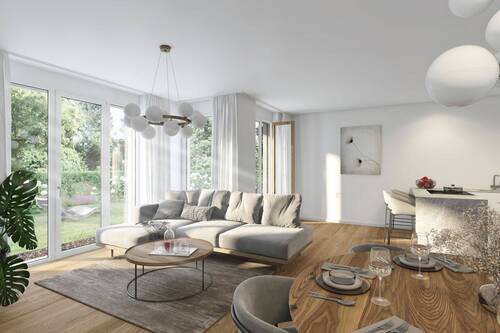 Wohnen mit Garten - 3 Zimmer Etagenwohnung zum Kaufen in Frankfurt am Main