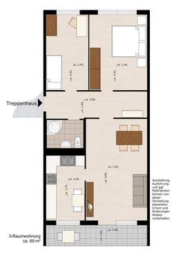 Bild 3 - 3 Zimmer Etagenwohnung in Dessau-Roßlau