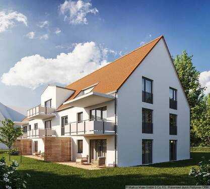 Ansicht Südwest - MSI2 - Wohnen im Zentrum von Isen! Haus 2