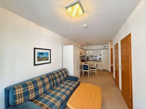 Wohn- und Essbereich - Toplage zwischen Strand & Zentrum: Ferienwohnung mit viel Potenzial