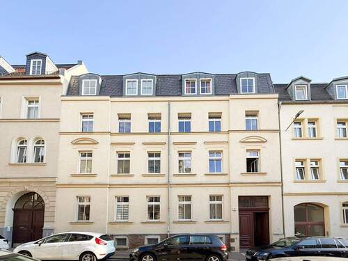 Hausansicht - 2 Zimmer Etagenwohnung zum Kaufen in Leipzig