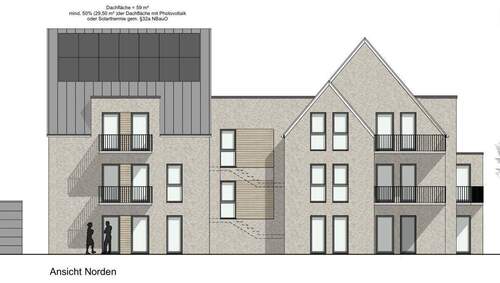 Ansicht Norden - Etagenwohnung mit 69,50 m&sup2; in Moormerland zum Kaufen