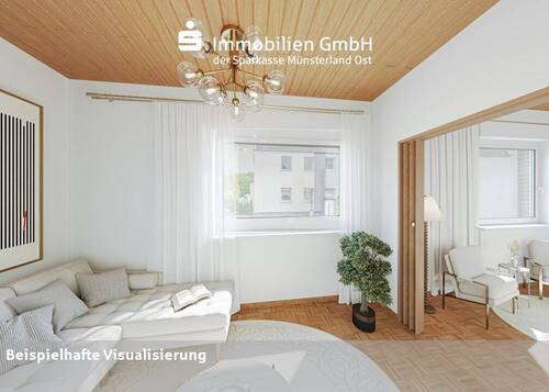 Wohnzimmer - 6 Zimmer Doppelhaushälfte in Beckum