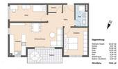 Grundriss der Wohnung - 