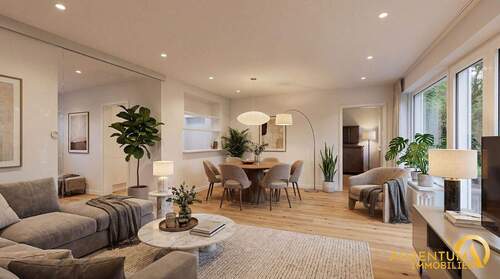 Wohnzimmer, Einrichtungsbeispiel - 