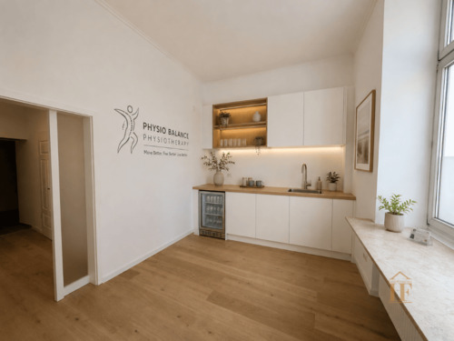 Getränkebereich visualisiert - 3 Zimmer Büro in München