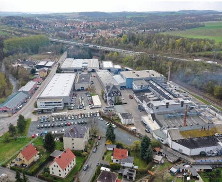 Luftbild Gewerbekomplex - Kaltlagerfläche zu vermieten (Gebäude O1)