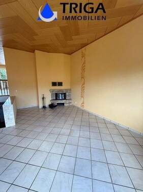 Wohnzimmer OG mit Kamin - 