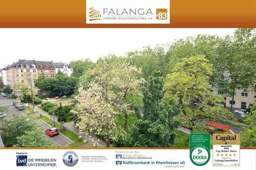 Titelbild - Blick in den Park - FALANGA IMMOBILIEN - Top sanierte und gut augfeteilte 3-Zimmer-Whg. im Herzen der Mainzer Neustadt!