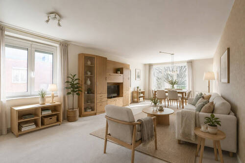 Wohnzimmer (Homestaging KI) - 