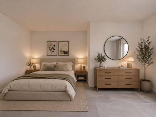 Schlafzimmer visualisiert - 