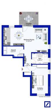 Exposeplan-Erdgeschoss rechts - 
