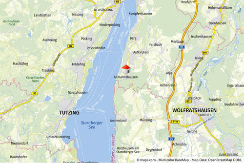 Lageplan - Grundstück zum Kaufen in Berg