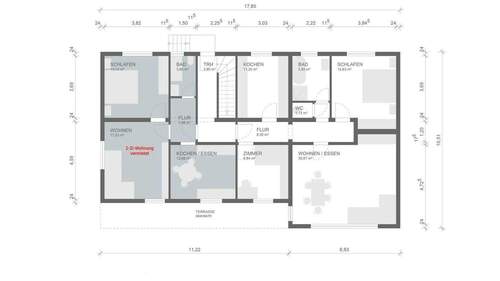 EG mit vermietetem Bereich - 