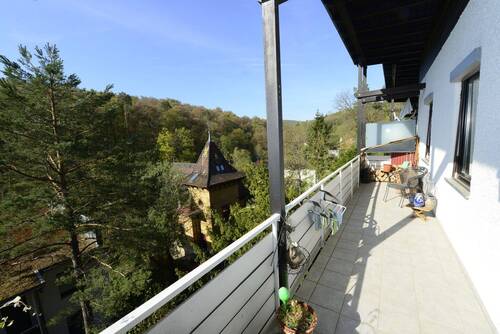 Ausblick vom Balkon - 