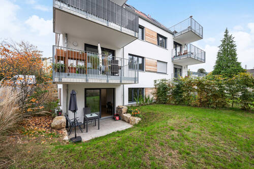 Terrasse mit Gartenanteil - 2 Zimmer Etagenwohnung zum Kaufen in Gernsbach