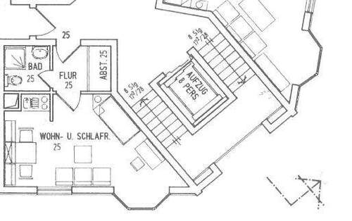 Kassel-App. 25 - 1,5 Zimmer Appartement im Zentrum von Kassel ab 01.01.2026 zu vermieten! 2. OG mit Aufzug