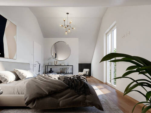 Schlafzimmer - 5 Zimmer Etagenwohnung zum Kaufen in Bietigheim-Bissingen