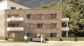 Ansicht Haupthaus seitlich - Terrassenwohnung mit 63,10 m&sup2; in Himmelpforten zum Kaufen