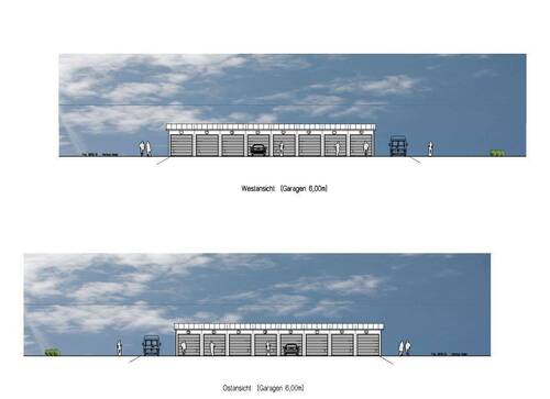 Ansichten L-Garagen - 