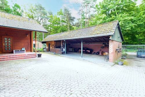 Doppelcarport mit Outdoor kitchen - 