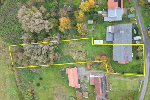 Luftaufnahme Grundstück - 3 Zimmer Einfamilienhaus in Neetzow-Liepen