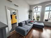 Wohnzimmer - 2 Zimmer Etagenwohnung zur Miete in Magdeburg
