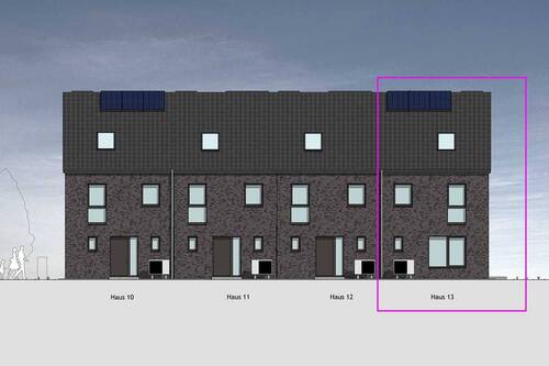Eingangsansicht - Reihenendhaus mit 131,00 m&sup2; in Henstedt-Ulzburg zum Kaufen