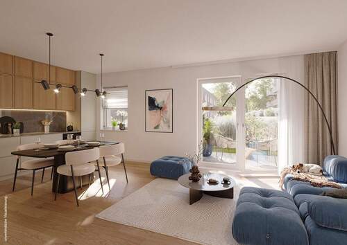 Wohnzimmer + Essbereich Deichhaus WE 036 - 