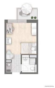 Bild 1 - Etagenwohnung mit 24,90 m² in Berlin zum Kaufen
