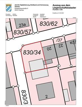 Flurkarte - Grundstück zum Kaufen in Karlsfeld