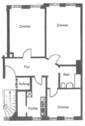 Grundriss - Etagenwohnung mit 93,00 m&sup2; in Leipzig zur Miete
