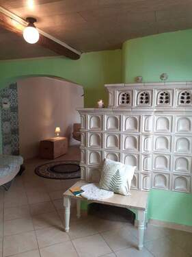 Kaminzimmer/Kachelofen - EG - 4 Zimmer Einfamilienhaus in Alsheim