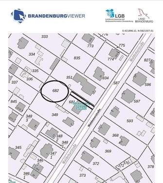 Flurkarte - Grundstück zum Kaufen in Strausberg