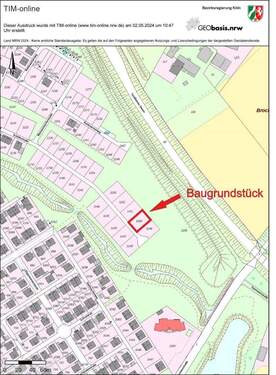 Lageplan mit Grundstücksdarstellung - 