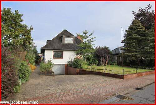 Westansicht mit Tiefgarage - Mehrfamilienhaus, Wohnhaus mit 224,30 m² in Sollerup zum Kaufen