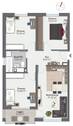Grundriss der 4-Zimmer-Wohnung - 