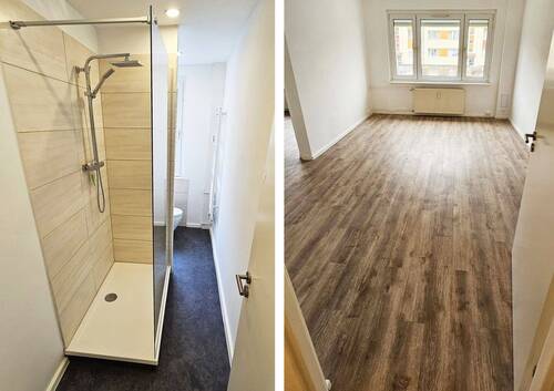 Titel neu - Freundliche 2-Raum Wohnung in idyllischer Wohnlage, EBK, elektr. Außenjalousien