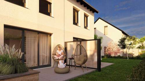 Olching-Dachauer Str_Stimmungbild l - Familienfreundliches Reihenendhaus in Olching - KfW-55, 117 m² Wohnfläche
