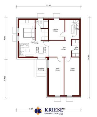 Einliegerwohnung im UG - 