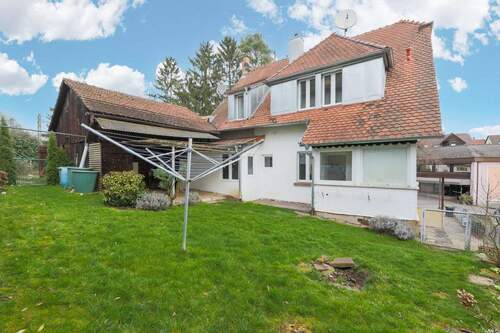 Rückansicht und Garten - Liebevoll renoviertes 2-Familienhaus im Herzen von Birkenfeld - ruhig und zentral!