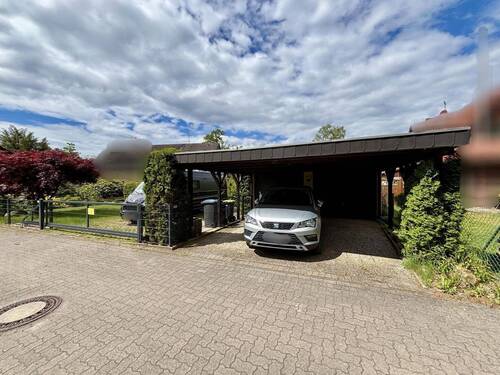 Doppelcarport & Doppelgarage - 