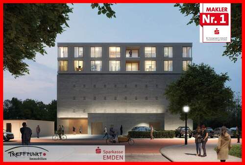 Titelbild - TECTUM: Charmante 3-Zimmer-ETW über den Dächern Emdens