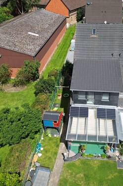 Dohne - Blich vom Garten aufs Haus - 