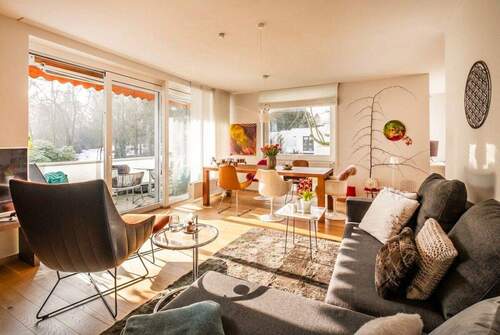 Wohnzimmer - Etagenwohnung mit 112,90 m&sup2; in Hamburg zum Kaufen