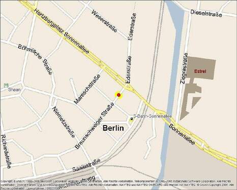 Kartenausschnitt - 2 Zimmer Etagenwohnung zur Miete in Berlin